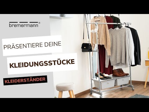 Kleiderstange 82819 Grau - Metall - 129 x 164 x 42 cm