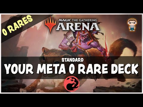 BUDGET 0 RARE MONO RED AGGRO - META into BUDGET -  MTG Budget Standard (MTG Arena)