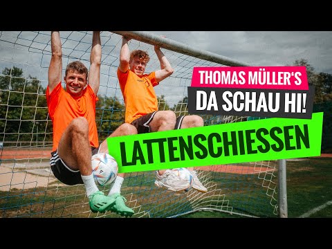 Packendes Duell im Lattenschießen zwischen Thomas Müller und Jannik Freestyle