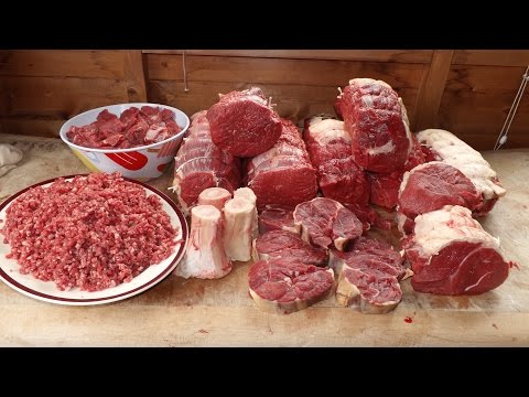 How To Butcher A Cow. A Top Of Beef. Beef Butchery.