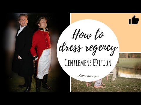 How to dress for the regency period - Men (Getting the Austen look using your wardrobe and Vinnies)