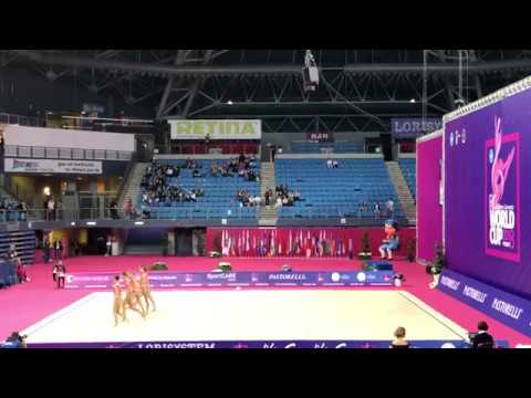 Team Russia(Moscow) - 3 balls+2 ropes WC Pesaro 2018 AA 18.300