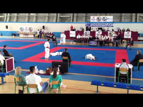 11th European karate Regions Championships EKF FINAL kata male Herceg Novi 2013: ITALY-SERBIA