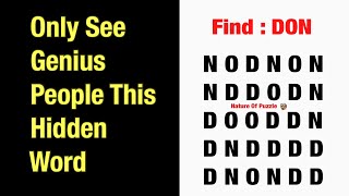 Find the Hidden Number on Screen “ DON “