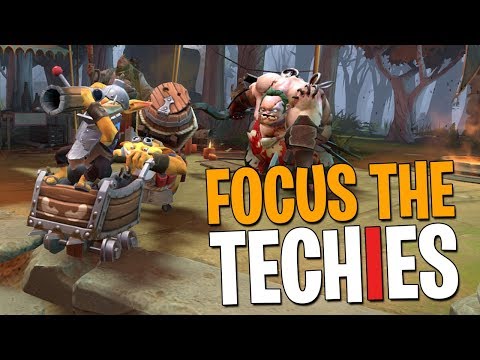 Focus the Techies! - DotA 2 Funny Moments