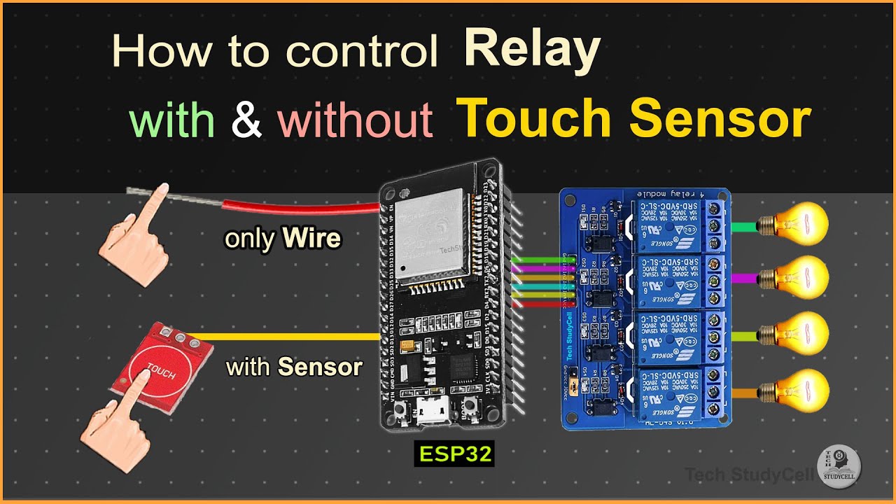 ESP32 Touch Sensor: A Guide to Controlling Relays