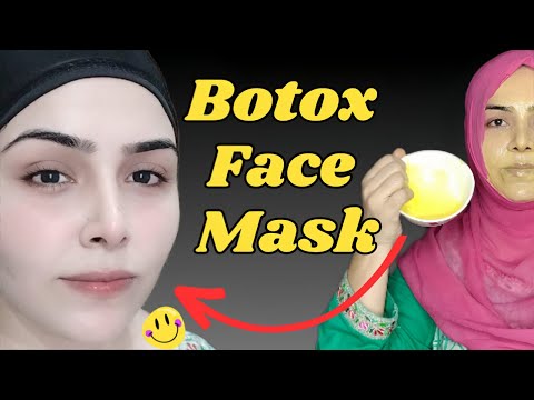Skin Whitening BOTOX Face Mask || Face Lifting || ShameenBasharat  #shameenbasharat #FizaAli#botox