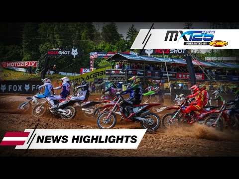 News Highlights | EMX125 Presented by FMF Racing Race 1 | MXGP of Latvia 2024 #MXGP #Motocross