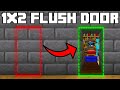 🦅 Minecraft Bedrock 1.20 | EASY 1x2 FLUSH PISTON DOOR TUTORIAL!
