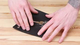 Сучасна шкіряна ключниця Shvigel 16531 зелена