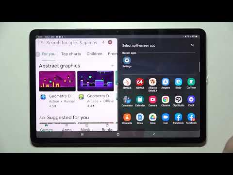 Samsung Galaxy Tab S8 - How To Enter Split Screen