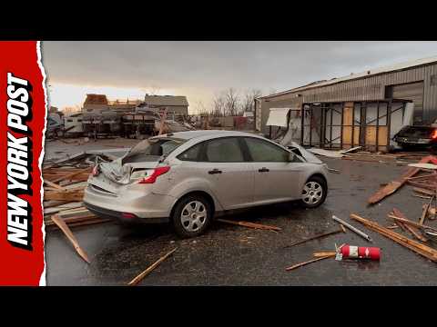 Tornado-Warned Storm DEVASTATES Kankakee County, Lake Village