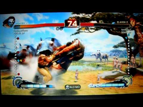TodomeSasu [Vega] vs kenbou2 [Ryu] SSF4 Japanese Online Ranked Matches