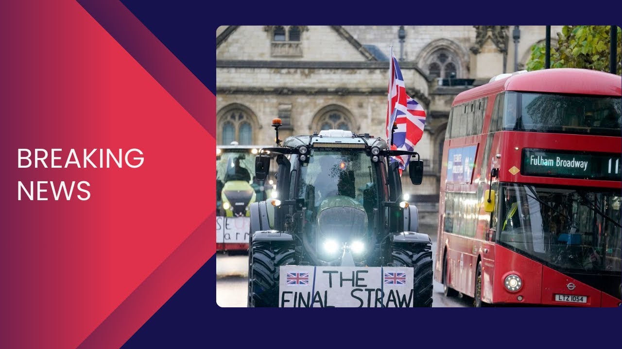 Farmers arrive in Westminster to protest about changes to inheritance tax | @IKTNews