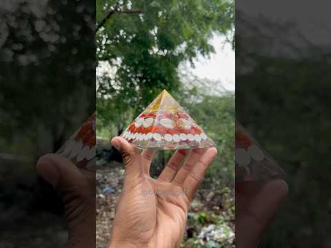 Brown laxmi wealth orgone pyramid, for vastu