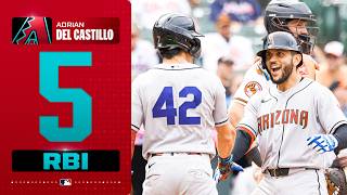 Adrian Del Castillo drove in 5 of the D-backs' 8 runs in their extra-innings win! ???? | MLB Highlights