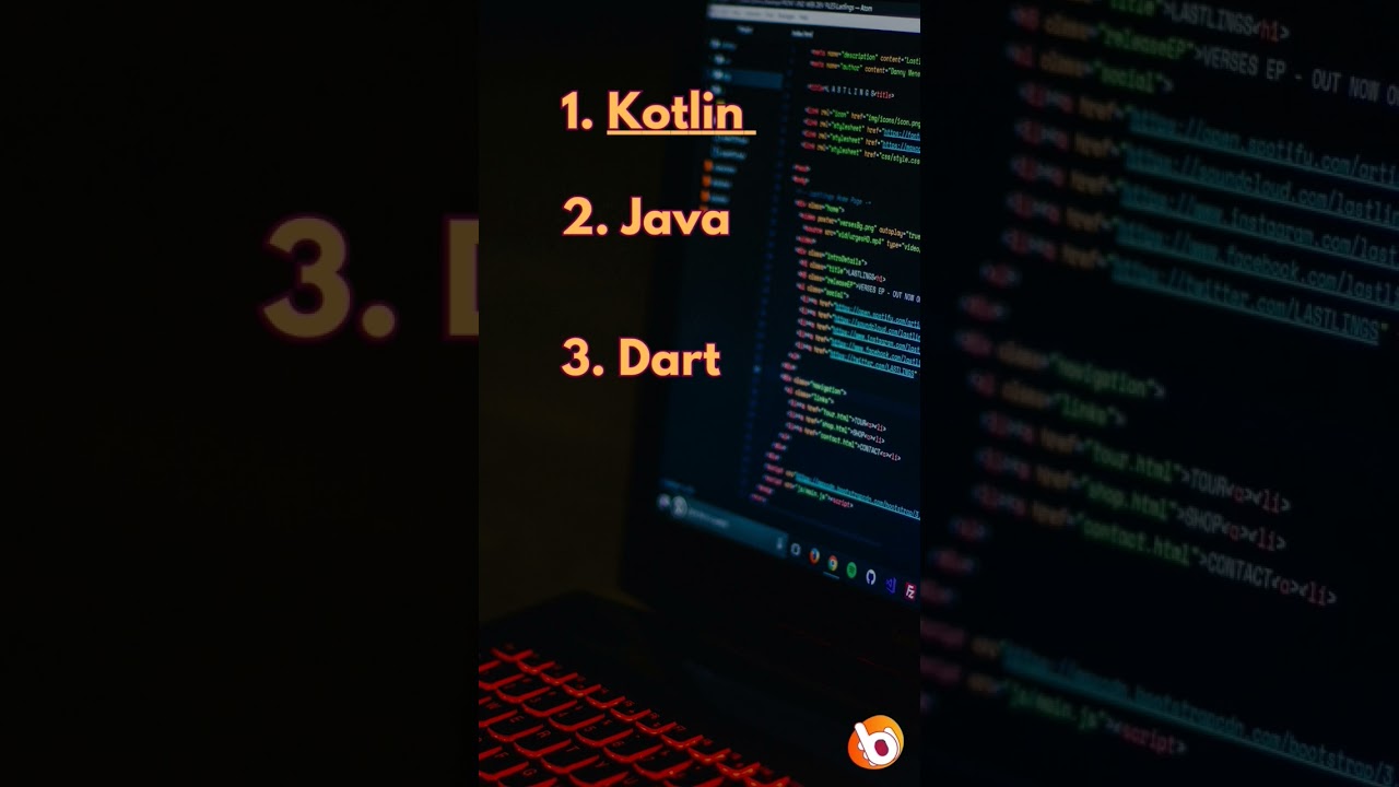 Top 5 best Android app development language for 2023 #coding #beginner #code