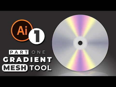 Adobe Illustrator - Gradient Mesh Tool Part 1 (Tracing with Mesh) - DVD/CD Tutorial - Urdu / Hindi