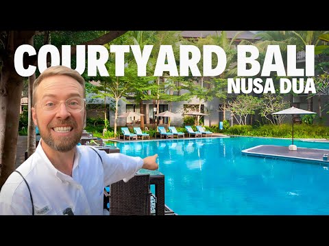 BEST Hotel in Nusa Dua Bali: Courtyard by Mariott  Full Tour, Honest Review, and Secret Spots