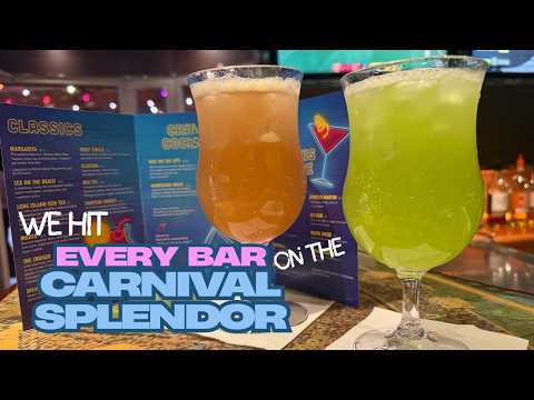 Thumbnail for We Tried to Drink at EVERY Bar on Carnival Splendor… Did We Make It?! 🍹🚢
