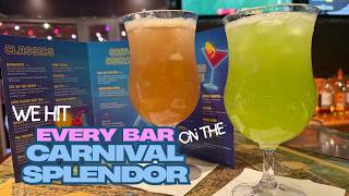 We Tried to Drink at EVERY Bar on Carnival Splendor… Did We Make It?! 🍹🚢