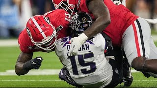 LIVE: TCU players, Sonny Dykes react after blowout loss to Georgia in National Championship