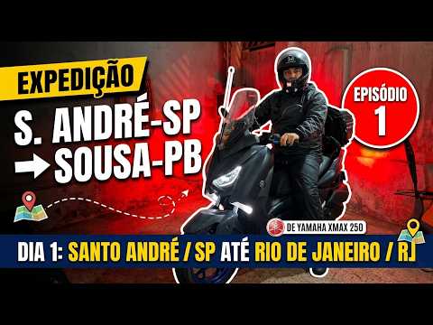 Expedição de Santo André - SP até Sousa - PB de Yamaha Xmax 250 EP.1 #scooter #motovlog #viral 