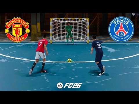 FC 26 VOLTA FOOTBALL | RONALDO MESSI NEYMAR MBAPPE HAALAND VINI JR | MAN UNITED VS PSG - PS5