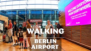 Walk Berlin Brandenburg Airport. Berlin Airport. BER Airport. Walking around Berlin Airport 2022
