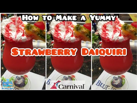 Carnival Copycat Drink Recipe How to Make Carnival Strawberry Daiquiri With or Without Rum Alcohol