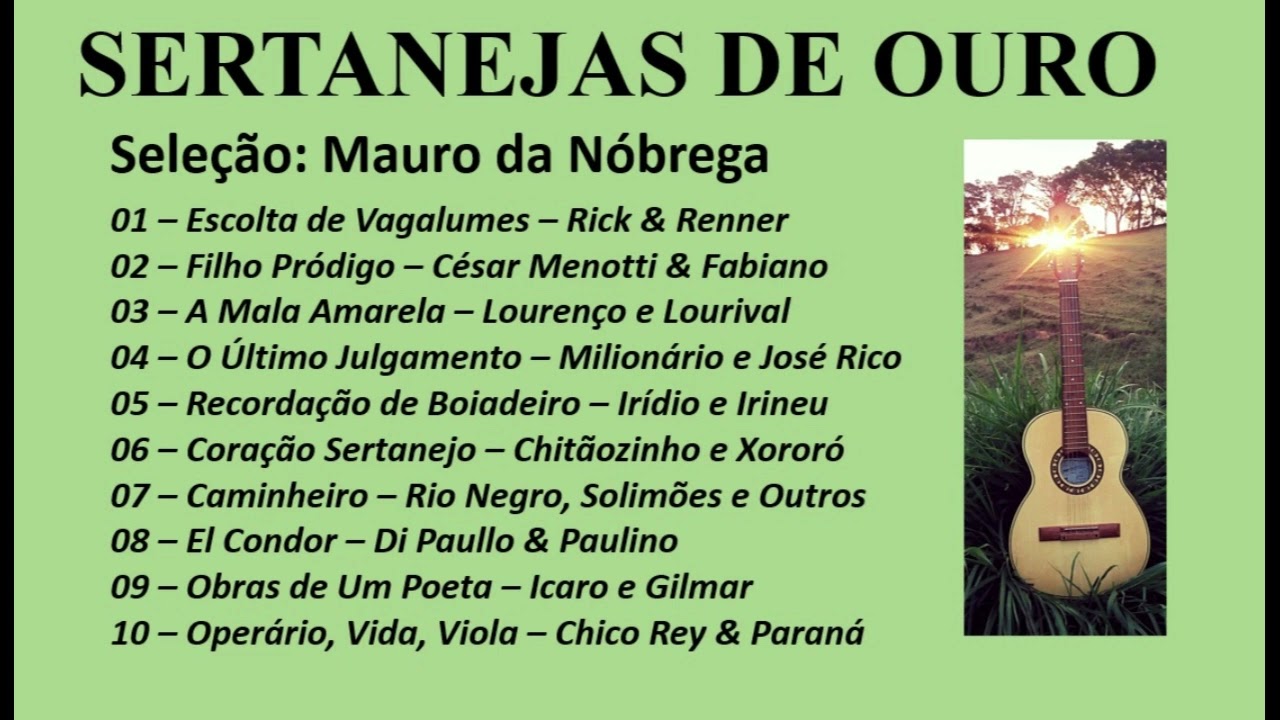 SERTANEJAS DE OURO