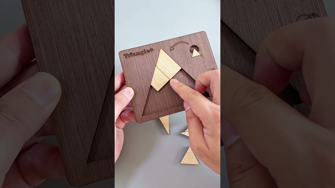 How do we fit the little triangle into the frame?#Puzzles #IQ #iqtest