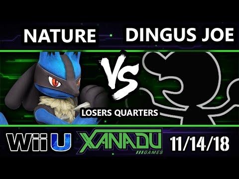 S@X 276 Smash 4 -  Nature (Lucario) Vs.  Dingus Joe (Game and Watch) - Wii U Losers Quarters