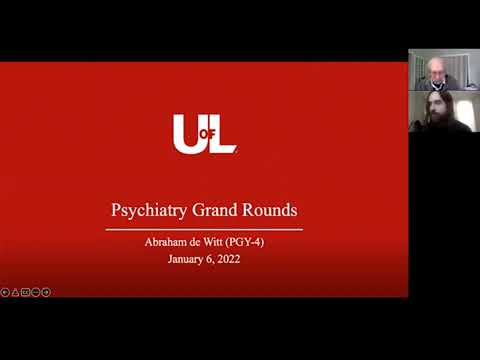 Grand Rounds 1-6-2022 "Psychospagyria", Dr. de Witt