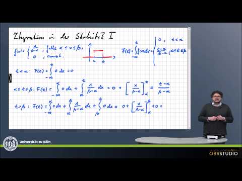 0283 Integration in der Statistik: Verteilungsfunktion der Rechteckverteilung