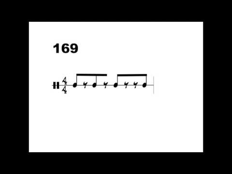 4/4 Binary Rhythmic Numeric Alphabet Swing 8ths