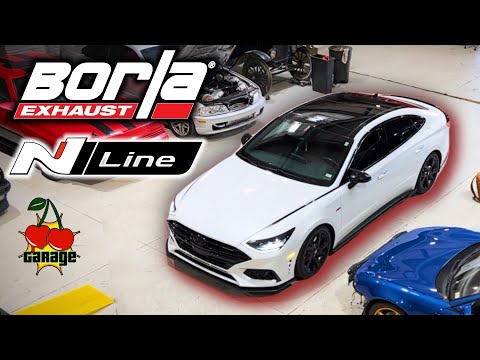 Hyundai Sonata N Line BORLA Cat-Back Exhaust (Install and Sound Comparison)
