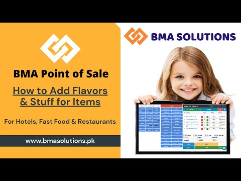 Point of Sale Software | How to Add Flavors & Stuff for items?