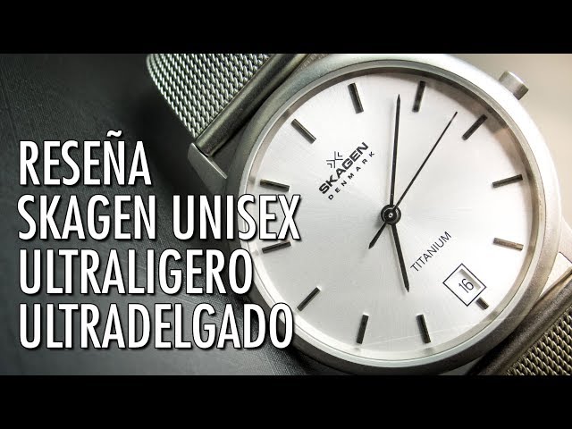 Vídeo relacionado con Skagen Freja reloj para mujer, movimiento de cuarzo con correa de acero o piel, Negro y blanco, 26MM