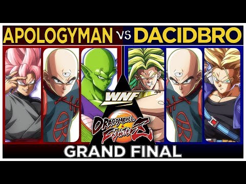 GRAND FINAL - ApologyMan vs Dacidbro - DBFZ WNFO - Piccolo, Tien, Goku Black, Broly, Trunks