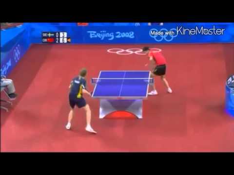 Table Tennis Olympic 2008 Persson vs Wang Liqin highlights