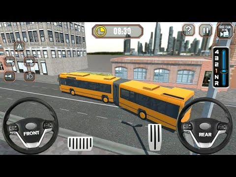 Smart Coach Bus Driving School #4 - Articulated Bus Level 8-10 - Android Gameplay FHD