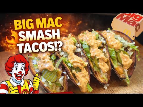 Make Big Mac SMASH Tacos On The Blackstone Griddle With This Secret Recipe For The Sauce!