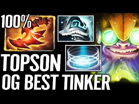 🔥 TOPSON 100% OG Best Tinker — Hard Practice New Meta Shiva + Overwhelming Blink Dota 2 Pro
