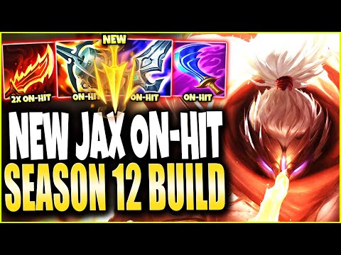 Season 12 NEW Buffed LETHAL TEMPO JAX On-Hit BUILD is CRAZILY OP 🔥 LoL Jax Preseason 2022 Gameplay