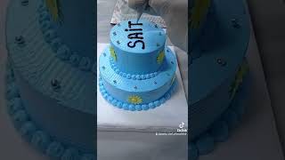 iki katlı özel isme ait pasta ❤️