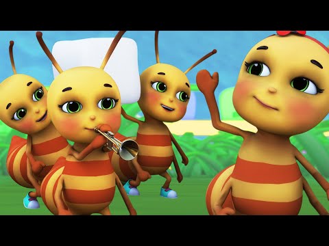 The Ants Go Marching | cartoons for kids |+More nursery rhymes and baby songs 4k - Blue Fish 2024