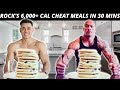 Bodybuilder Tries The Rock's Cheat Day Meals *6,000+ CALORIES IN 30 MINS*