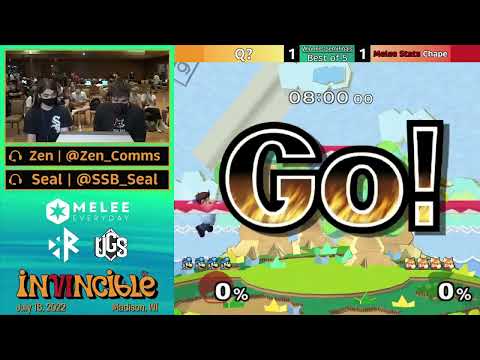 Invincible VI - Winners Semis - Q? (Doc) Vs. Melee Stats | Chape (Fox)