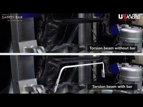 Ultra Racing | Real Test: Differences of Torsion Beam with and without AntiRollBar/SwayBar